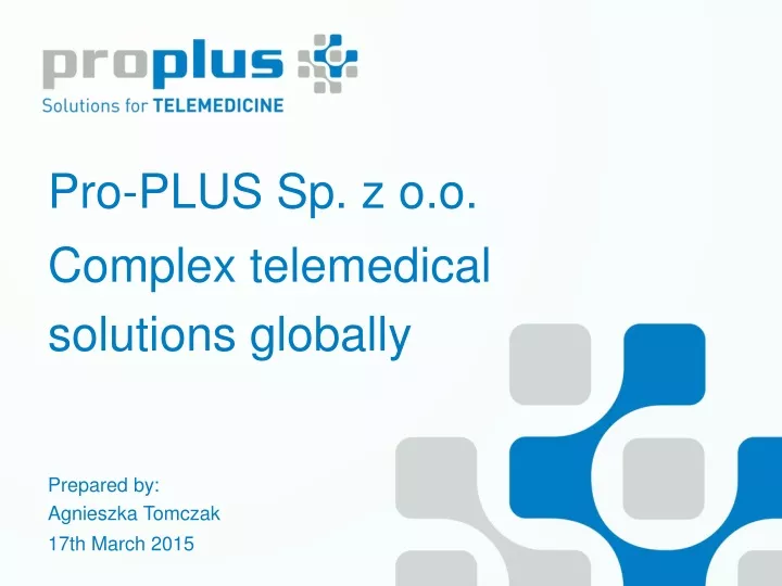pro plus sp z o o complex telemedical solutions