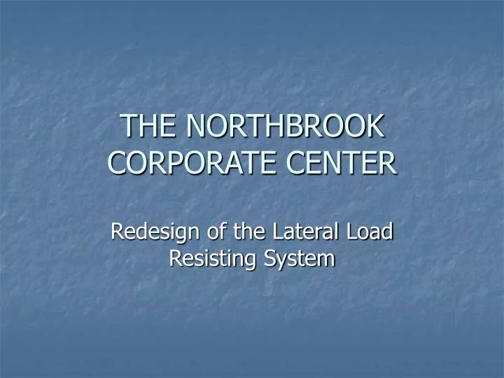 the northbrook corporate center