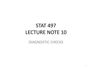STAT 497 LECTURE NOTE 10