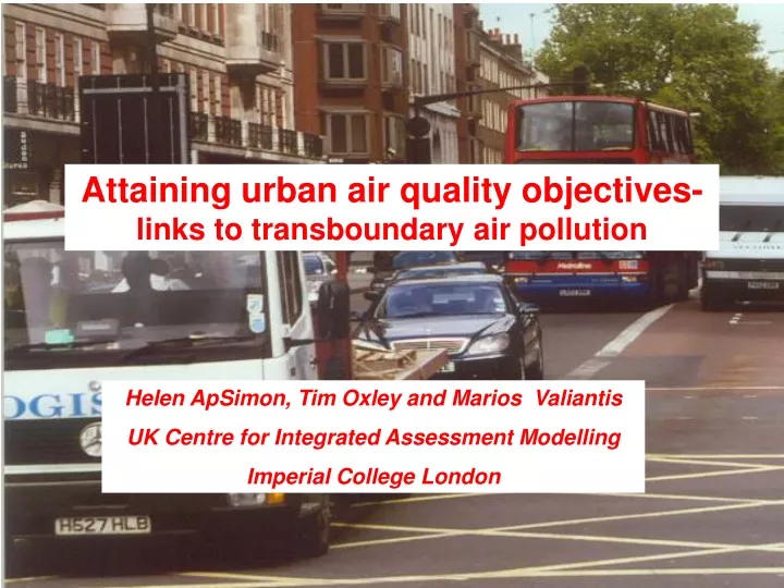 attaining urban air quality objectives links