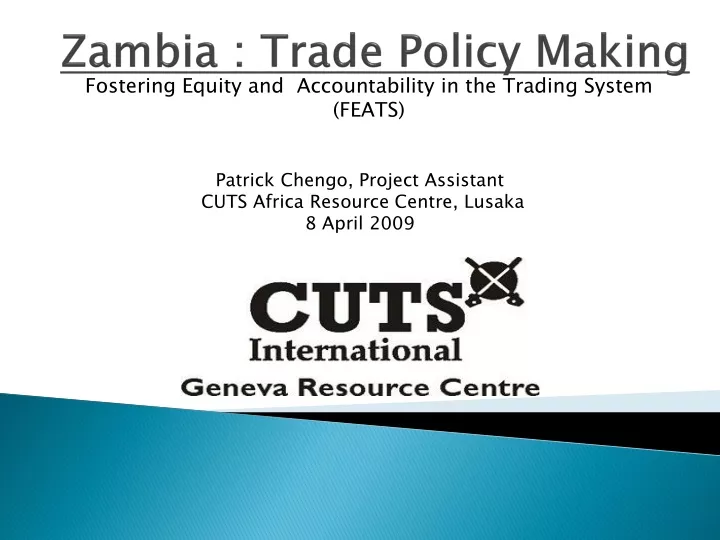 zambia trade policy making