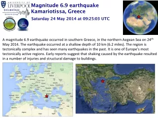 Magnitude 6.9 earthquake Kamariotissa, Greece