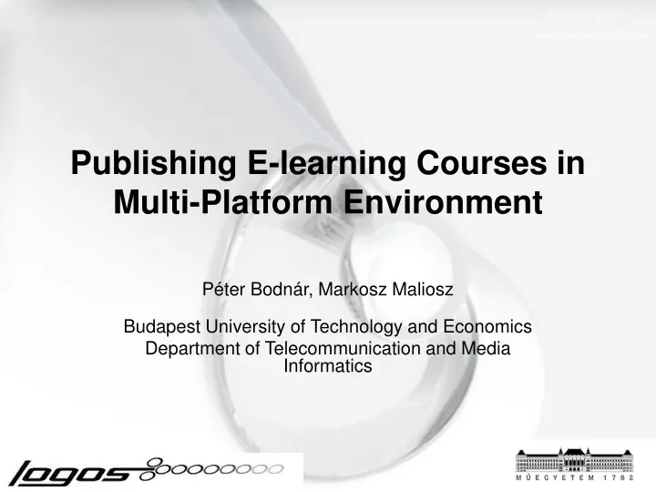 publishing e learning courses in multi platform environment