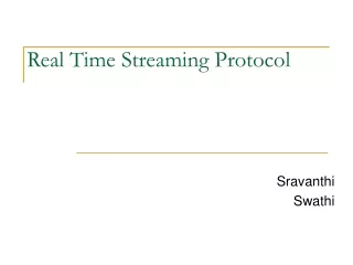 Real Time Streaming Protocol