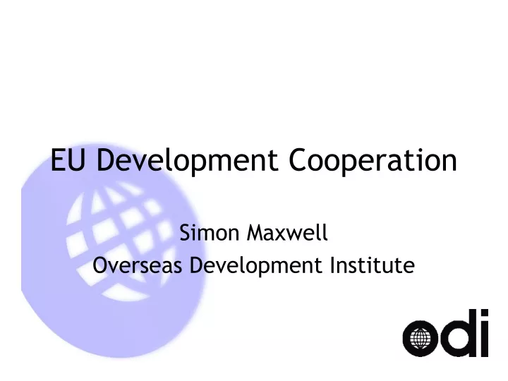 eu development cooperation