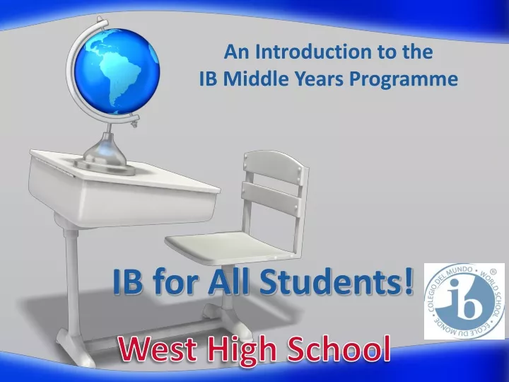 an introduction to the ib middle years programme