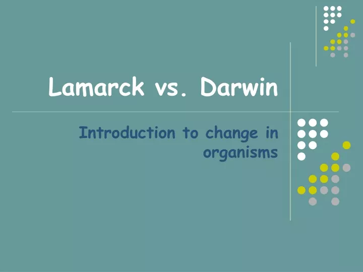 lamarck vs darwin