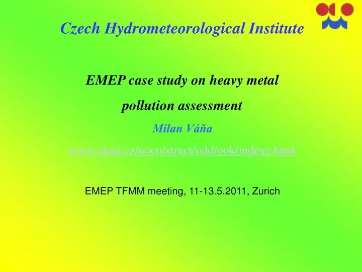 czech hydrometeorological institute emep case