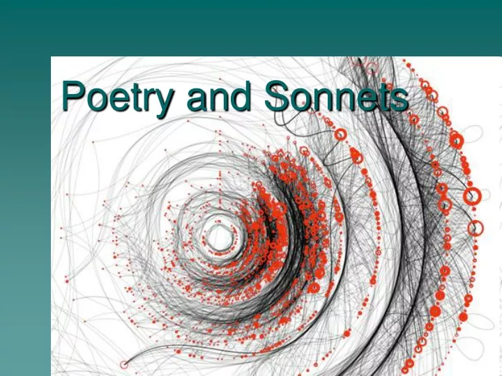 poetry and sonnets