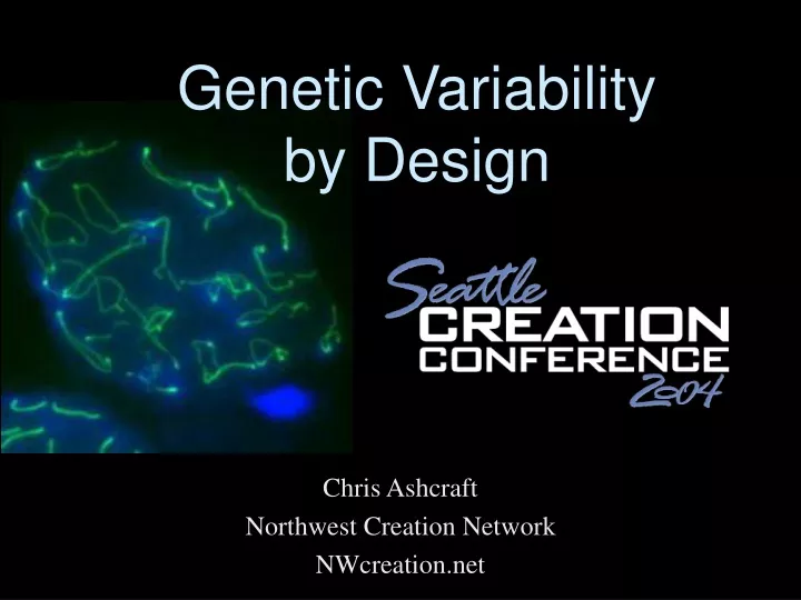 genetic variability by design