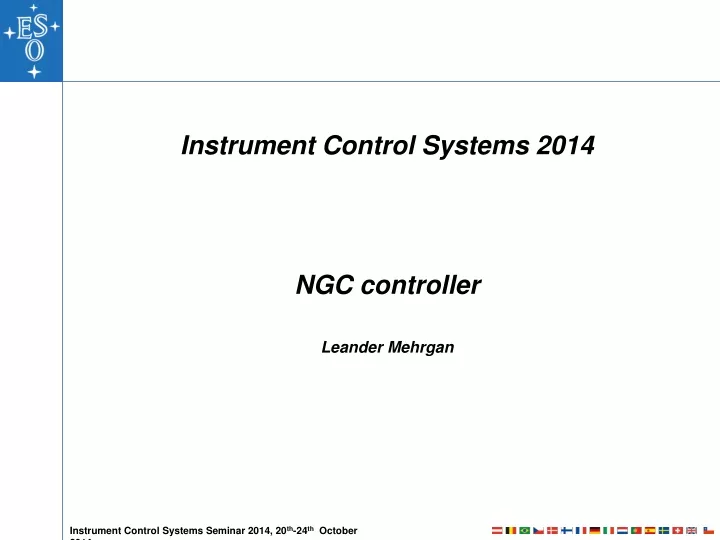 instrument control systems 2014