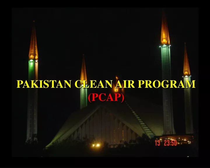 pakistan clean air program pcap