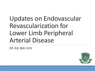 Updates on Endovascular Revascularization for Lower Limb Peripheral Arterial Disease