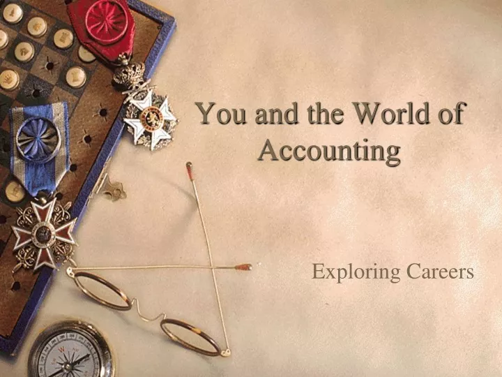 you and the world of accounting