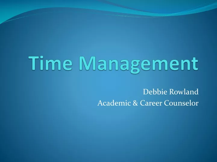 time management