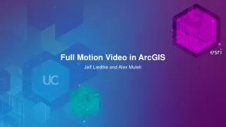 Full Motion Video in ArcGIS