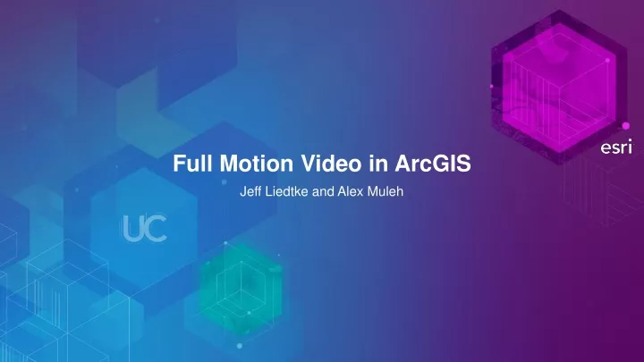 full motion video in arcgis