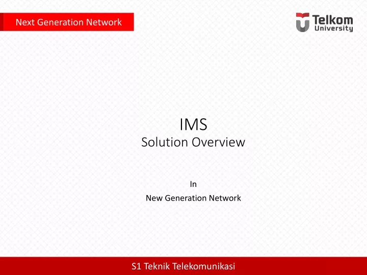 ims solution overview