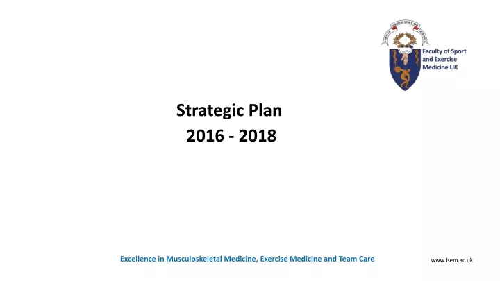 strategic plan 2016 2018