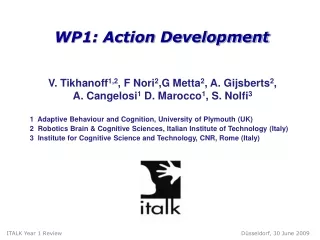 WP1: Action Development