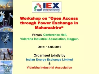 Workshop on &quot;Open Access through Power Exchange in Maharashtra“