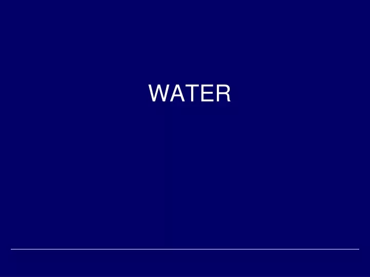 water