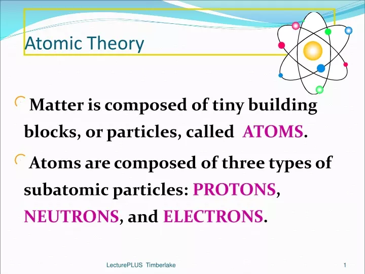 atomic theory