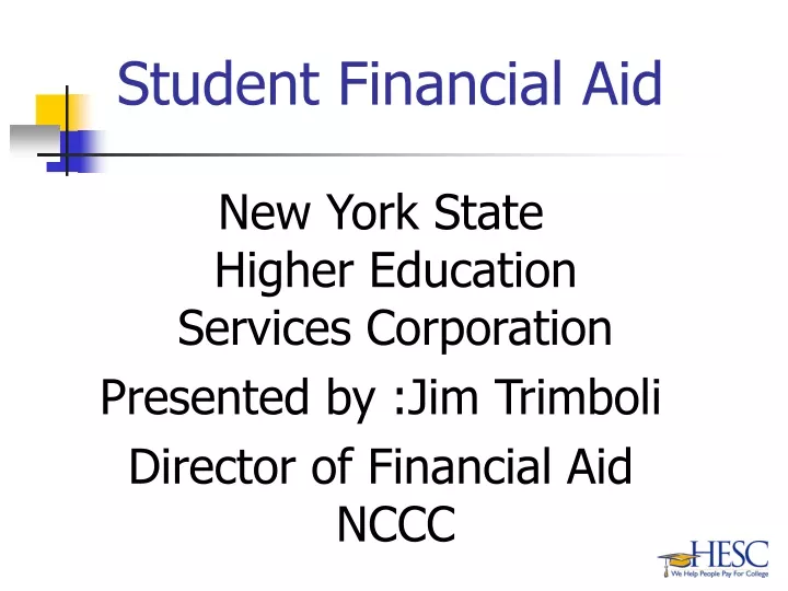 student financial aid