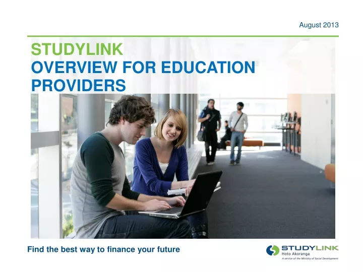 studylink overview for education providers