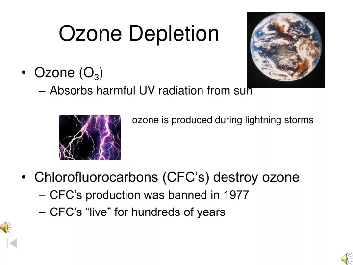 ozone depletion