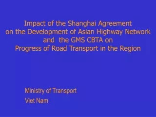 Ministry of Transport Viet Nam