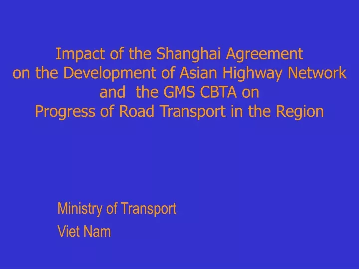 ministry of transport viet nam