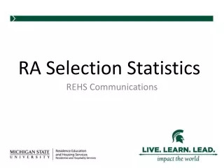 RA Selection Statistics