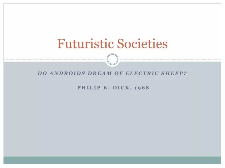 futuristic societies