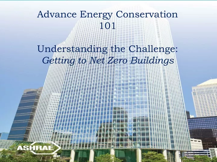 advance energy conservation 101 understanding