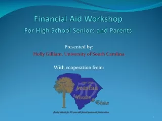 Financial Aid Workshop For High School Seniors and Parents