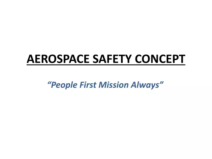 aerospace safety concept