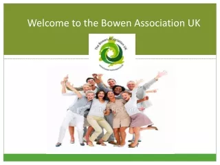 Welcome to the Bowen Association UK