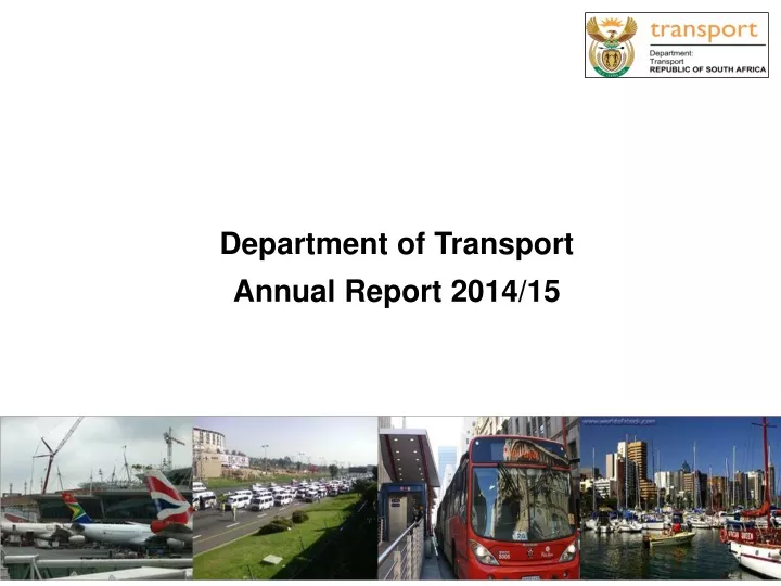 department of transport annual report 2014 15