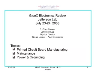 Topics:          Printed Circuit Board Manufacturing         Maintenance