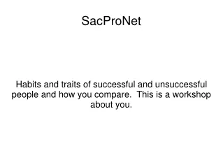 SacProNet