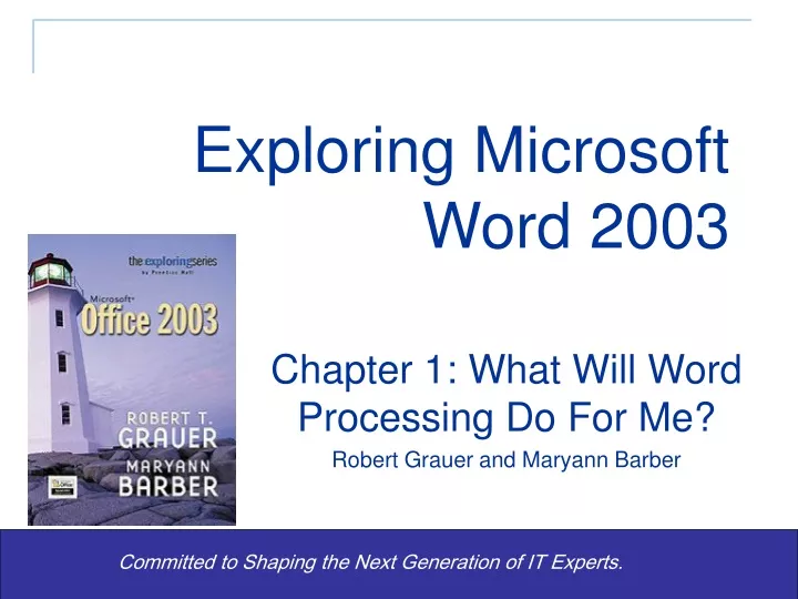 exploring microsoft word 2003