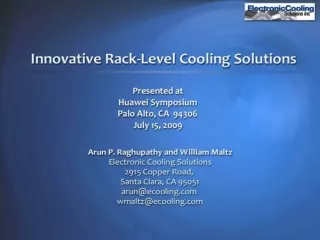 Electronic Cooling Solutions Inc.