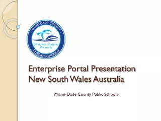 Enterprise Portal Presentation New South Wales Australia