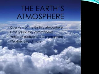 The Earth’s Atmosphere