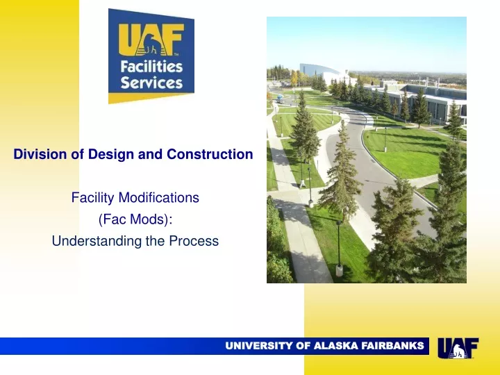 division of design and construction facility