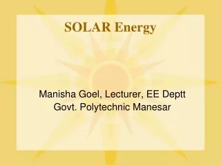 SOLAR Energy