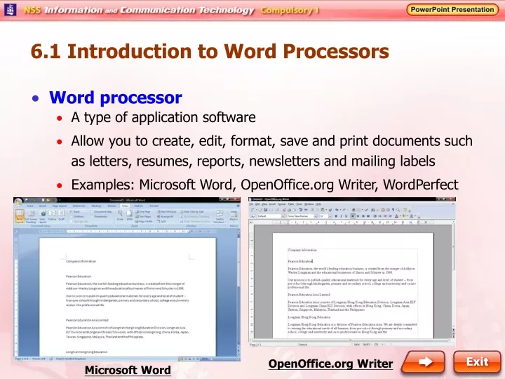 6 1 introduction to word processors