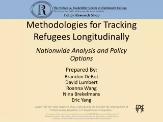 Methodologies for Tracking Refugees Longitudinally