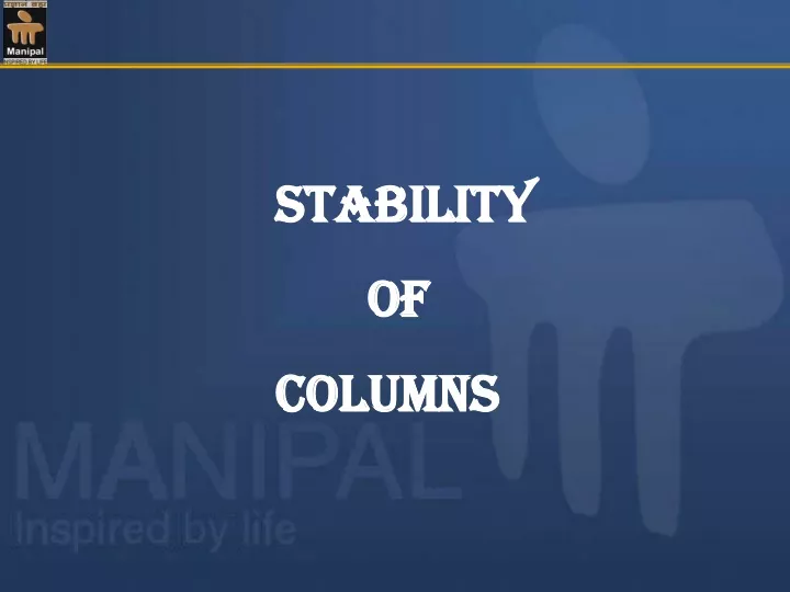 stability of columns